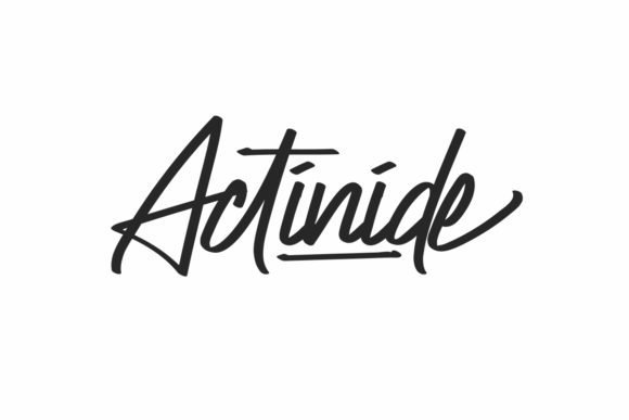 Actinide: A Bold Script Font for Modern Web Design