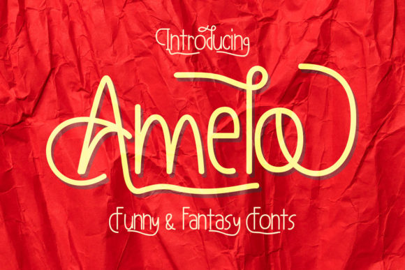 Amelo: A Script Font for Creative Projects