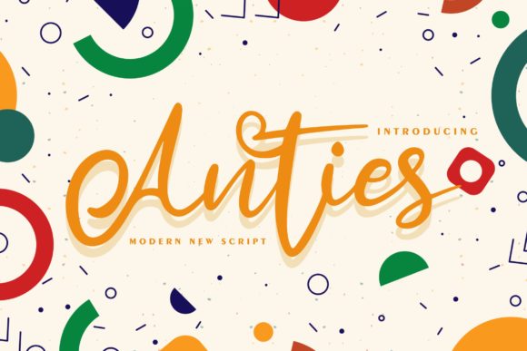 Anties: A Script Font for Modern Branding
