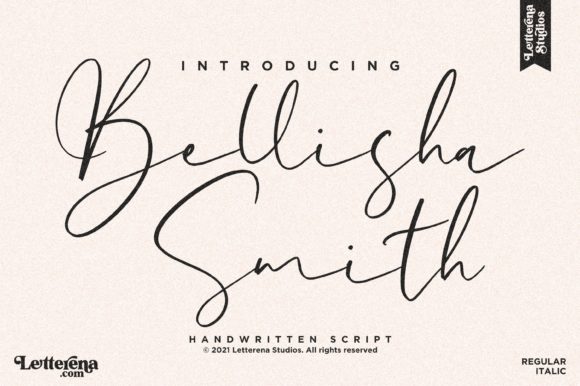 Bellisha Smith: A Handwritten Font for Modern Web Design