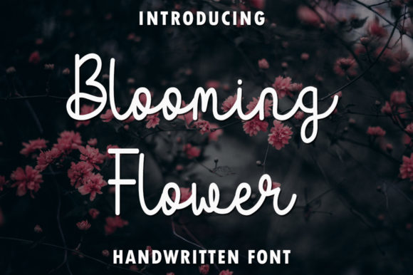 Blooming Flower Font for Business Branding