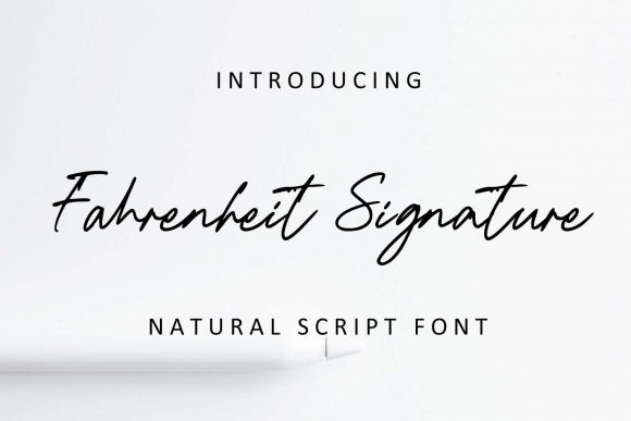 Fahrenheit Signature: A Delicate Font for Modern Branding