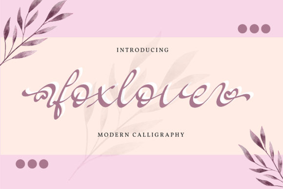 Foxlove Font for Web Design Projects