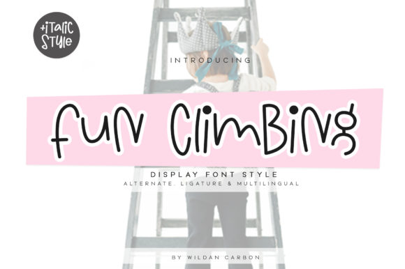 Fun Climbing Font for Business Branding