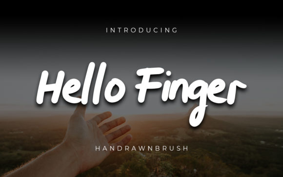 Hello Finger: A Casual Handwritten Font for Branding Projects
