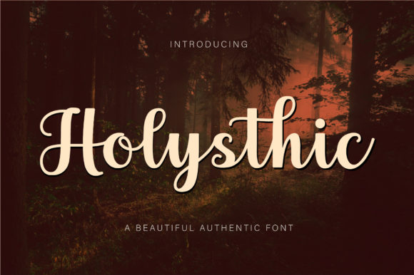Holysthic: A Handwritten Font for Modern Branding