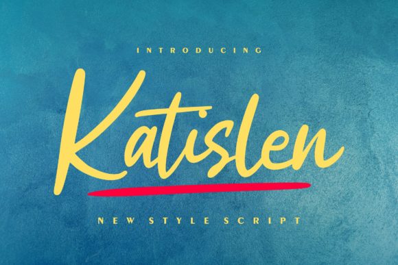 Katislen: A Handwritten Script Font for Polished Branding