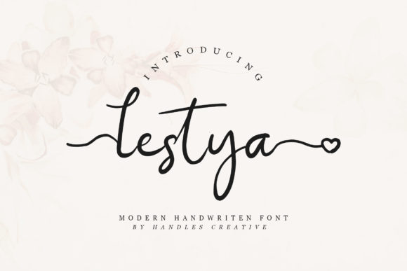 Lestya: A Magical Script Font for Small Business Branding