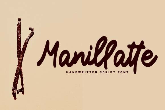 Manillatte: A Bold Handwritten Font for Creative Branding