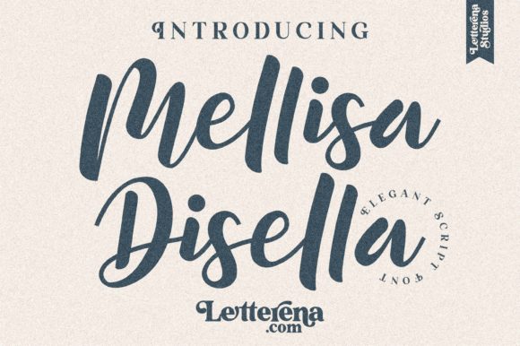 Mellisa Disella Font for Romantic Branding Projects