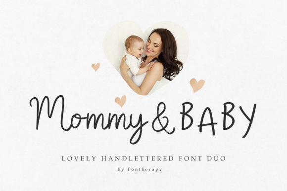 Mommy Baby Font for Business Branding