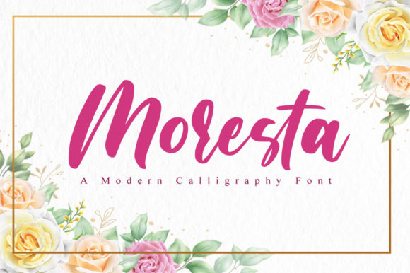 Moresta: A Script Font for Modern Branding and Design
