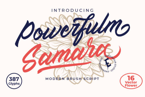 Powerfulm Samara Font for Handmade Creations