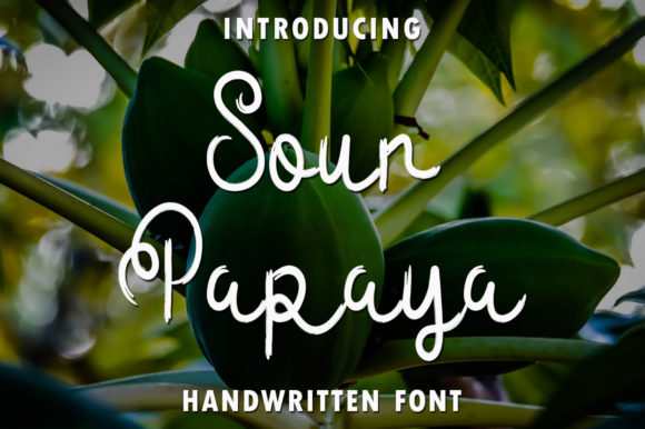 Sour Papaya Font for Handmade Creations