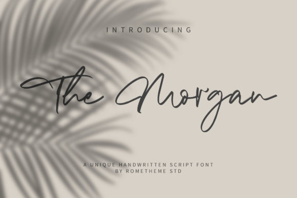 The Morgan: A Handwritten Font for Craft Creations