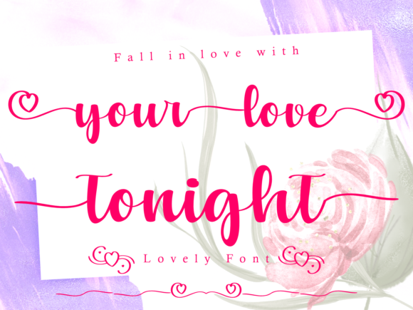 Your Love Tonight Font for Branding Projects